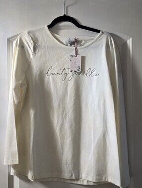 Long Sleeve Tee with Script Label